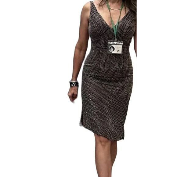 Woman Party Beaded Dress Purple Size Small Nordstrom - Picture 3 of 10